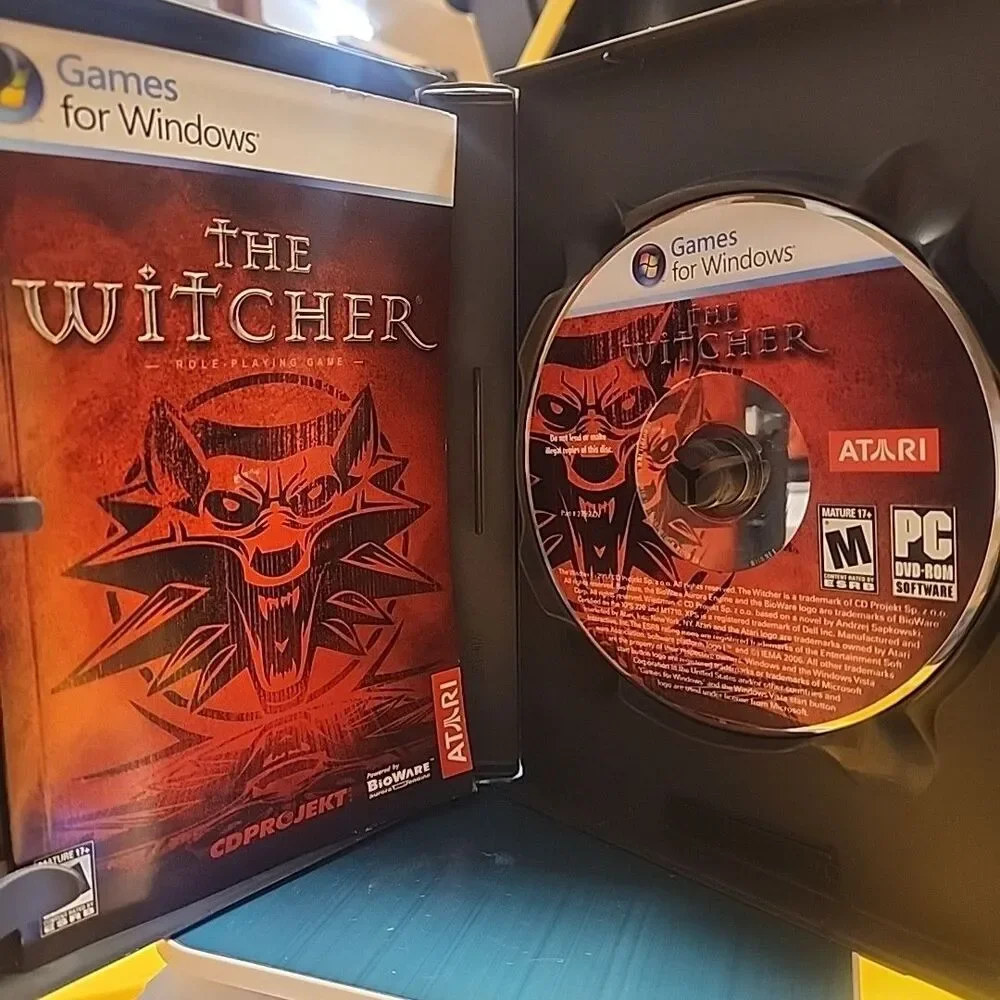 The WITCHER PC, 2007 Game Original Red Box Complete W/ Key Atari Windows PC-DVD